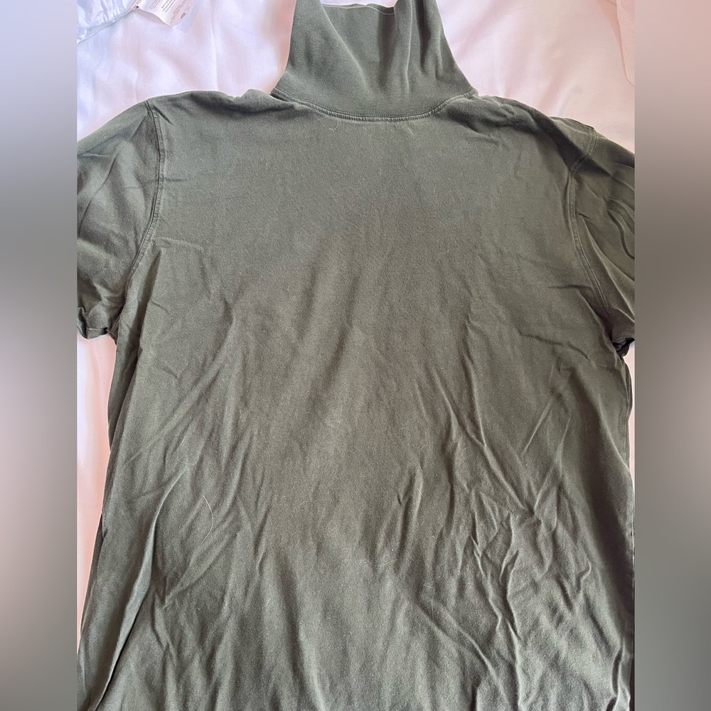 Lands' End Green Turtleneck